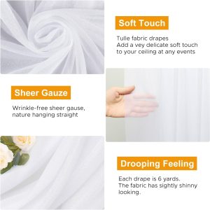 Wedding Arch Curtain Drapery Backdrop Decorations 10m - Image 5