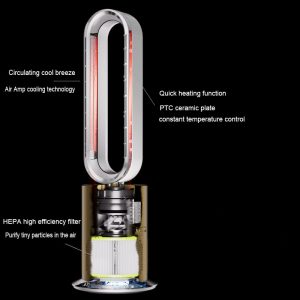 Cool hot air Bladeless Fan 85.5cm High 1950W - Image 6