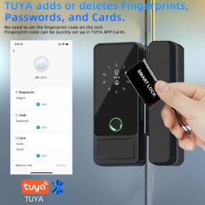 Smart Glass Door Locks, Biometric Fingerprint  Glass Gate Locks - Image 6