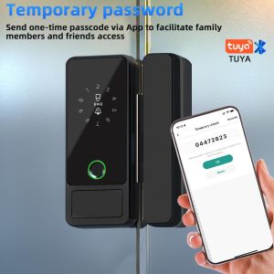 Smart Glass Door Locks, Biometric Fingerprint  Glass Gate Locks - Image 3