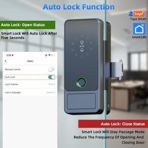 Smart Glass Door Locks, Biometric Fingerprint  Glass Gate Locks - Image 12