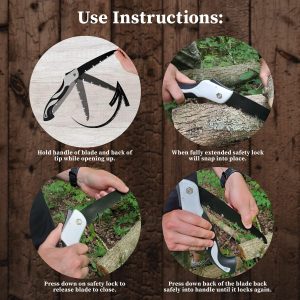Large Folding Saw (Total length: 63cm) - Image 5