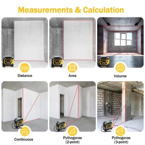3 In 1 Digital Measuring Tape Laser(40/60m) - Image 5