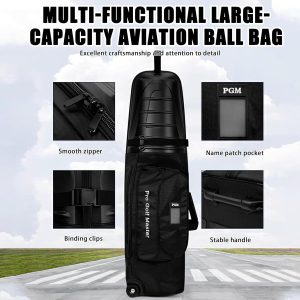 PGM Golf Travel Bags for Airlines with Wheels Golf Clubs Hard Case Foldable - Image 5