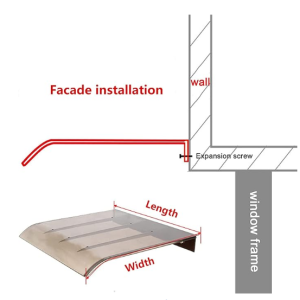 Canopy Awning,Window Awnings Canopy,Door Canopy Awning - Image 4