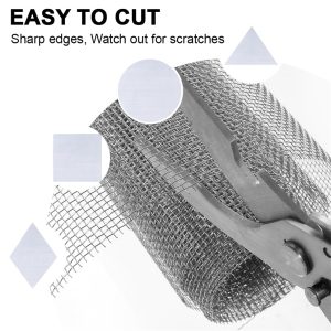 8 Mesh 304 Stainless Steel Wire Mesh Screen 40inch Wide,  Length Cut To Size - Image 6