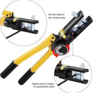 Hydraulic Crimper, Hydraulic Crimper Tool 4mm - 70mm 8T - Image 4