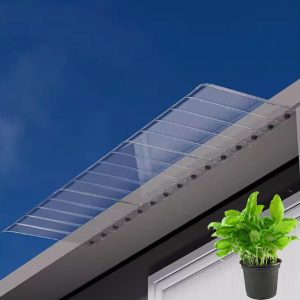 Polycarbonate Window Door Awning Spliced Canopy Transparent Outdoor Awning  40 x50-200cm - Image 4