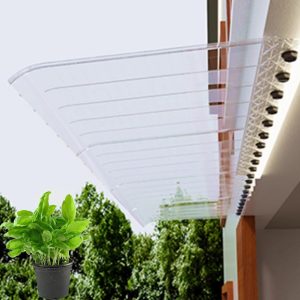 Polycarbonate Window Door Awning Spliced Canopy Transparent Outdoor Awning  40 x50-200cm - Image 3