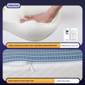 Cervical Neck Pillow - Ergonomic Memory Foam Pillow - Image 4