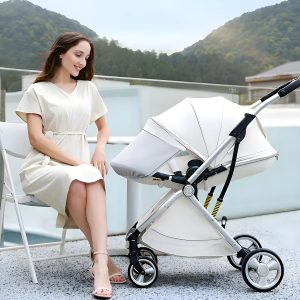 Infant Newborn Pram Stroller with Reversible Seat - Image 13