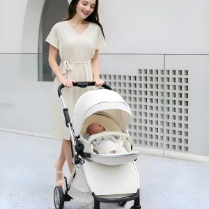 Infant Newborn Pram Stroller with Reversible Seat - Image 8