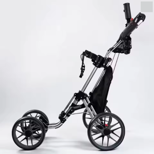 4-Wheel Golf Trundler – Heavy-Duty Golf Push Cart with Umbrella Holder - Image 3