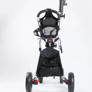 4-Wheel Golf Trundler – Heavy-Duty Golf Push Cart with Umbrella Holder - Image 4
