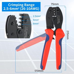 MC4 Solar Crimping Tool Wire Crimper , Crimping Tool for AWG26-10 2.5/4/6 mm² - Image 2