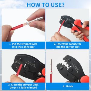 MC4 Solar Crimping Tool Wire Crimper , Crimping Tool for AWG26-10 2.5/4/6 mm² - Image 3