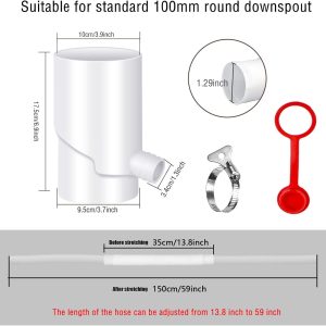 Rain Harvesting,  Rainwater Collection System 8/10cm - Image 3