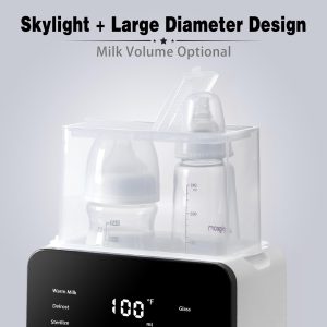 baby Bottle Warmer, Double bottle warmer, 8-in-1 fast baby formula bottle warmer - Image 4