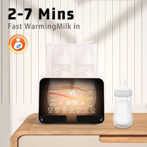 baby Bottle Warmer, Double bottle warmer, 8-in-1 fast baby formula bottle warmer - Image 5