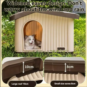 Waterproof Outdoor Cat House, Small Dog House - Image 5