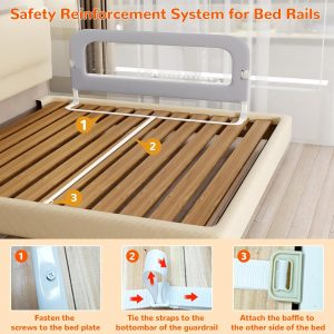 Bed Rails For Baby, Toddler Bed Rail, Baby Bed Rail Guard - Image 3