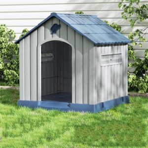 Dog House Outdoor Indoor, Weatherproof Dog House with Elevated Floor - Image 1