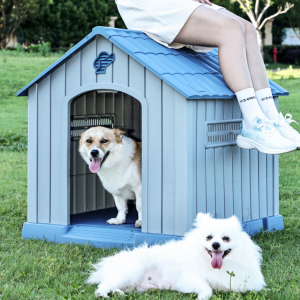 Dog House Outdoor Indoor, Weatherproof Dog House with Elevated Floor - Image 5