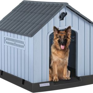 Dog House Outdoor Indoor, Weatherproof Dog House with Elevated Floor - Image 4