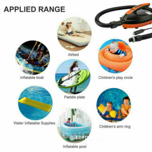 SUP Electric Air Pump with battery clamp - Image 5