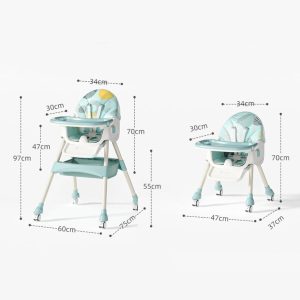 Baby High Chair Swings 3 IN 1 Foldable Baby Chair - Image 5