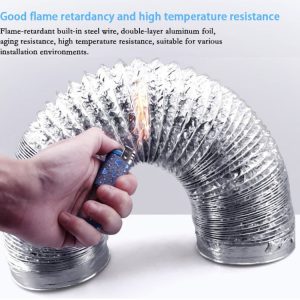 Aluminum Foil Ducting Hose Ventilation Tube,Diameter:80/100/110/150/160/170mm --3m - Image 4