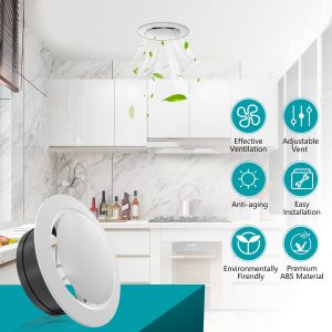 Adjustable Round Air Vent , Ceiling Air Vent Cover 10cm - Image 5