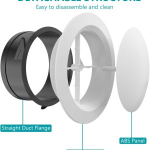 Adjustable Round Air Vent , Ceiling Air Vent Cover 10cm - Image 4