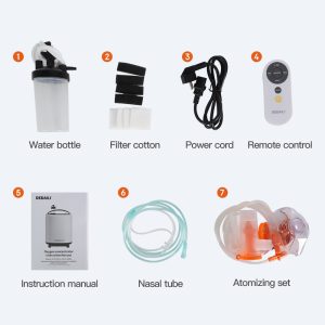 Deda 5L 10L High Flow Home Oxygen Concentrator With Nebulizer - Image 7