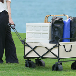 Folding Wagon Cart,  Large Capacity Foldable Beach Wagon - Image 5