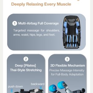 Massage Chair Full Body, Heating Massage Chair, SL-Track Massage Chair L39max - Image 19