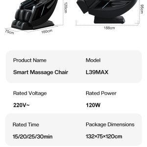 Massage Chair Full Body, Heating Massage Chair, SL-Track Massage Chair L39max - Image 21
