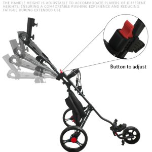 Golf Trundler 3 Wheel, Golf Push Cart - Image 3
