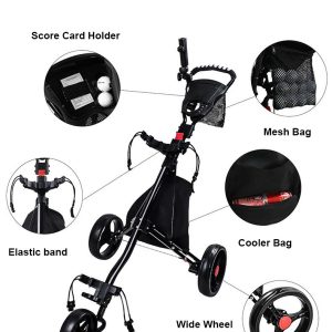 Golf Trundler 3 Wheel, Golf Push Cart - Image 3