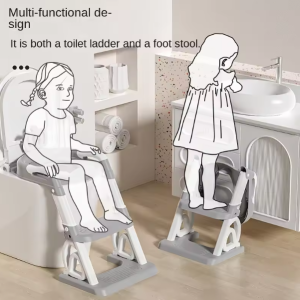 Potty Training Seat with Step Stool Ladder,Potty Training Toilet Seat - Image 3