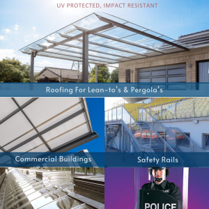 5mm Clear Polycarbonate Roofing, Polycarbonate Roofing Panel Cut to Size - Image 8