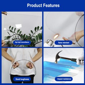 3mm Blue Polycarbonate Roofing, Polycarbonate Roofing Panel w:1.22m, Cut to Size - Image 4