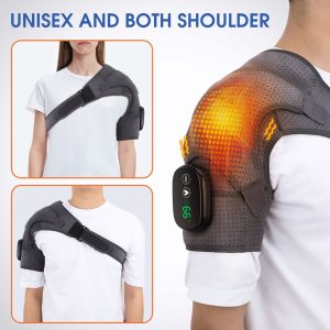 Shoulder Heating Pad, Heated Shoulder Wrap with Massager - Image 4