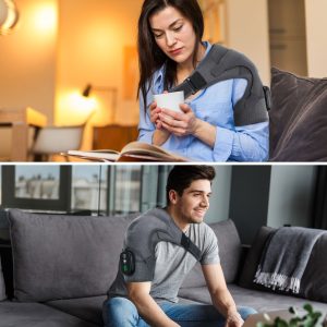 Shoulder Heating Pad, Heated Shoulder Wrap with Massager - Image 6