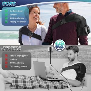 Shoulder Heating Pad, Heated Shoulder Wrap with Massager - Image 10