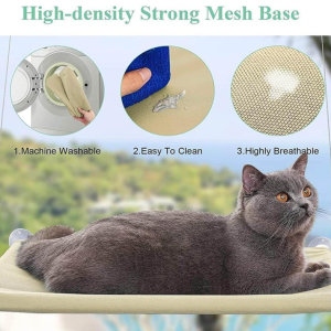 Cat Bed, Cat Window Perch Hammock Seat Bed - Image 4