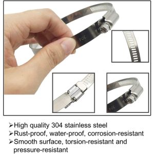 Stainless Steel Hose Clamps 105-127mm / 143-165mm - Image 3