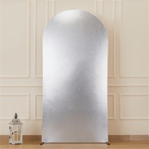 Gold Shimmer Arch Backdrop Cover 6FT, Cover for Wedding Birthday Baby Shower Graduation Party Photo Backdrop - Image 3