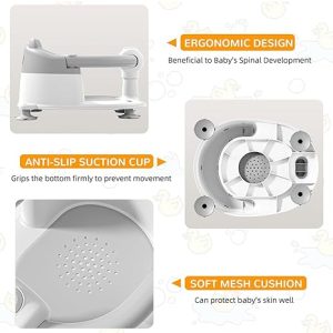 Baby Bath Seat for Babies, Baby Bear Shower Stool 6-36 Months - Image 3