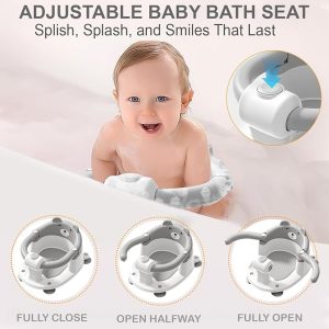 Baby Bath Seat for Babies, Baby Bear Shower Stool 6-36 Months - Image 4